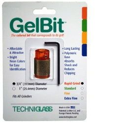GelBit 3/4 inch Rapid Coarse Grit  Orange - Stained Glass Express 