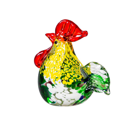 Glass Rooster 4"