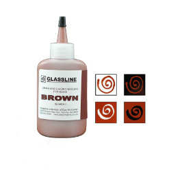Glassline Fusing Paint Pen Brown - Stained Glass Express 
