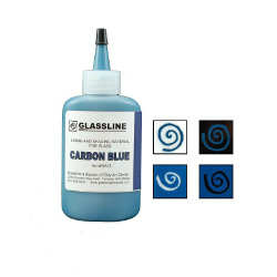 Glassline Fusing Paint Pen Carbon Blue - Stained Glass Express 
