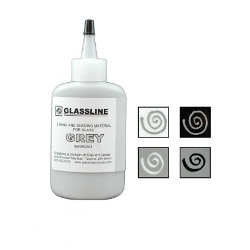 Glassline Fusing Paint Pen Grey - Stained Glass Express 