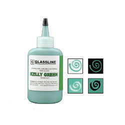 Glassline Fusing Paint Pen Kelly Green - Stained Glass Express 