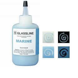 Glassline Fusing Paint Pen Marine - Stained Glass Express 