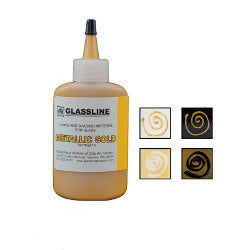 Glassline Fusing Paint Pen Metallic Gold - Stained Glass Express 