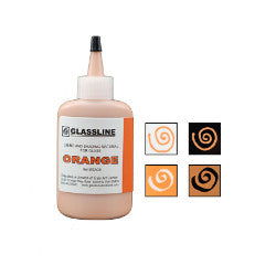 Glassline Fusing Paint Pen Orange - Stained Glass Express 