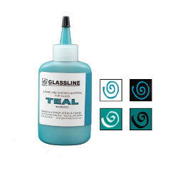 Glassline Fusing Paint Pen Teal - Stained Glass Express 