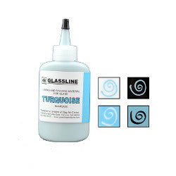 Glassline Fusing Paint Pen Turquoise - Stained Glass Express 