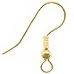 Gold Plated French Hooks  1 Gross - Stained Glass Express 