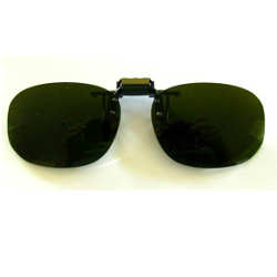 Green Shade Clip on Boro Safety Lenses - Stained Glass Express 