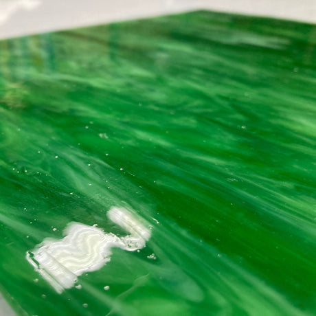 Green, White Opal