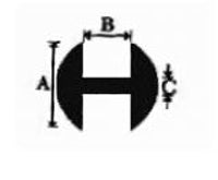 HIGH HEART LEAD H RND, FACE 6/25 - Stained Glass Express 