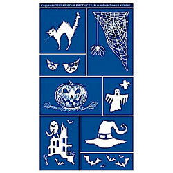 Halloween 2 Stencil Rub N Etch - Stained Glass Express 