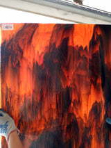 Hallows Morn Orange and Black backlit