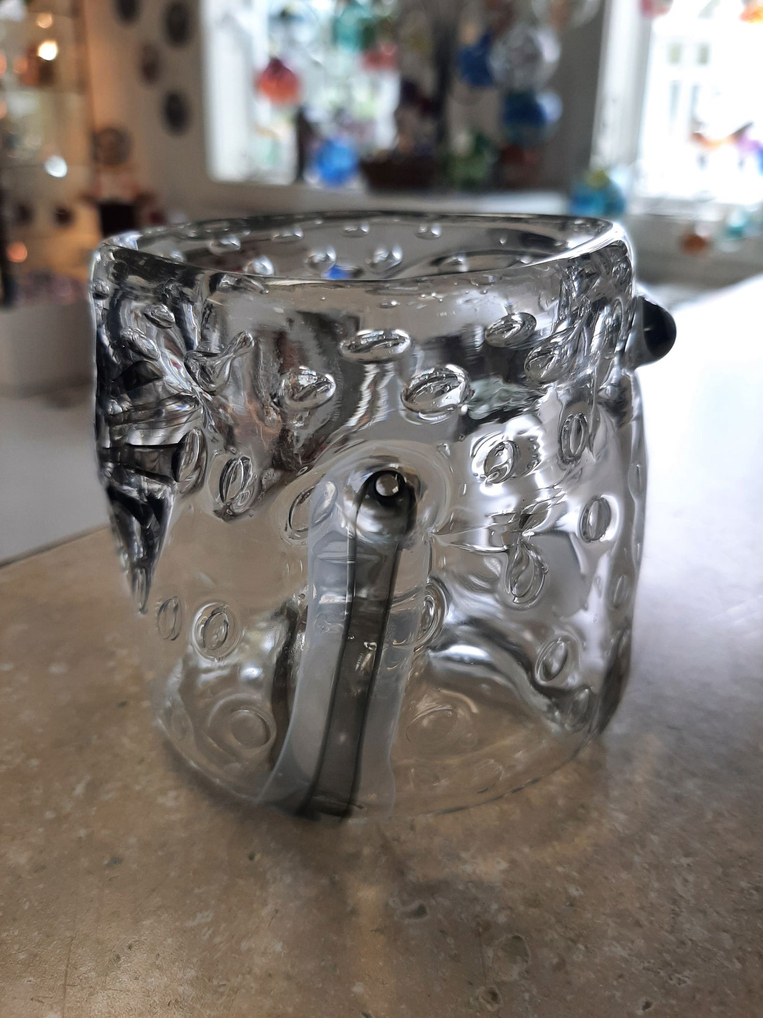 Hand Blown Smokey Scotch Glass - Stained Glass Express 