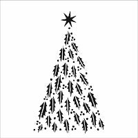 Happy Holiday Tree Stencil - Stained Glass Express 
