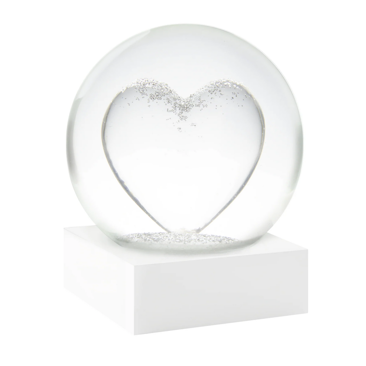 Snow Globe Crystal Heart