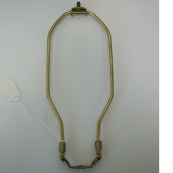 Heavy Duty Brass Lamp Harp 10 inch - Stained Glass Express 