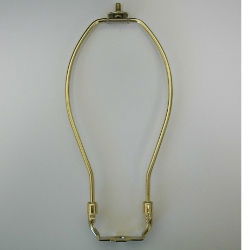 Heavy Duty Brass Lamp Harp 9 inch - Stained Glass Express 