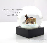 Horses Snow Globe