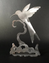 Hummingbird Brushed Aluminum Art Stand