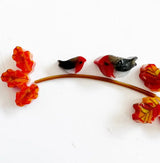 96 COE Murrine Robin Bird