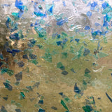 Clear with Aqua and Blue Fractures