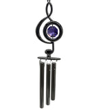 Crystal Swarovski in Chrome Plate mini treble Chef Wind Chime