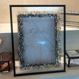 Frame 5x7 Fused Glass Chips on Clear