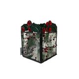 Holly Berry Glass Votive
