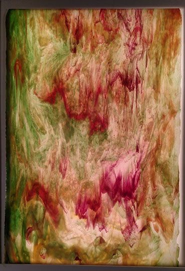 Ice White, Gold Pink, Green, Silver Yellow Stipple - Stained Glass Express 