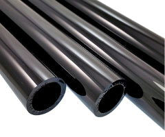 Imported Opaque Black 32mm Tube 33 COE - Stained Glass Express 