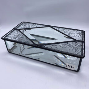 Inspiration Kit Diamond Bevel Jewelry Box - Stained Glass Express 