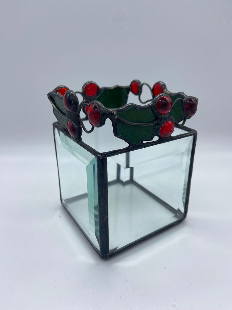 Inspiration Kit Holly Clear Bevel Votive - Stained Glass Express 