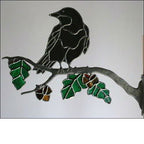 Inspiration Kit Window Frame Birds on Branches Crow - Stained Glass Express 