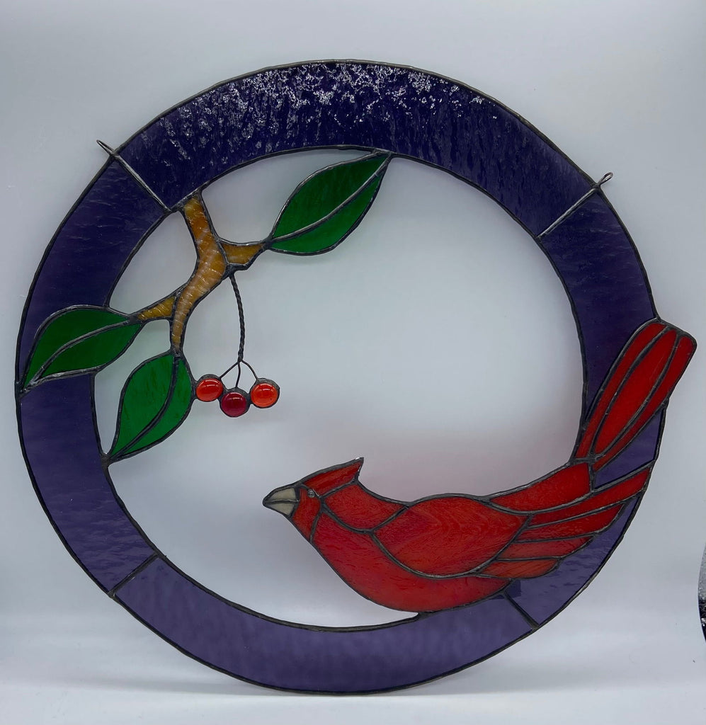 Inspiration Kit Winter Cardinal - Stained Glass Express 