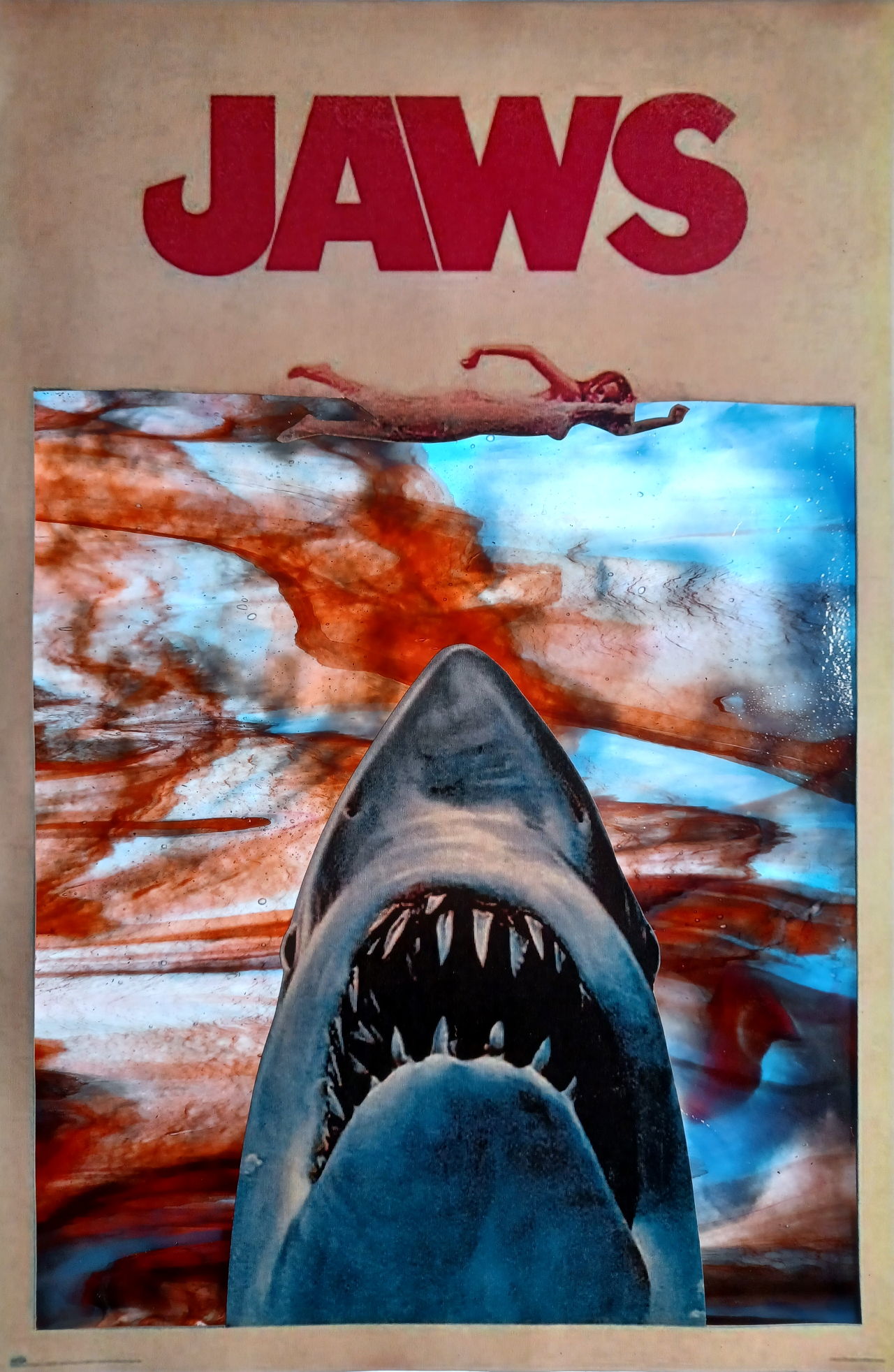 Ice White, Red, Blue, Pink Stipple