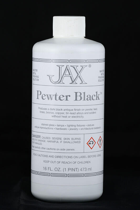 Jax Pewter Black Patina - Stained Glass Express 