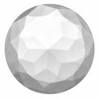 Jewel Double Faceted  Round  40 mm Clear - Stained Glass Express 