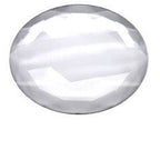 Jewel Faceted Oval 40mm x 30mm Crystal Clear - Stained Glass Express 