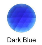 Jewel  Faceted  Round 15mm Dark Blue - Stained Glass Express 