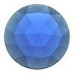 Jewel Faceted Round 20 mm Dark Blue - Stained Glass Express 