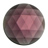 Jewel, Faceted Round 20mm Amethyst - Stained Glass Express 
