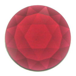 Jewel Faceted Round 20mm Gold Pink - Stained Glass Express 