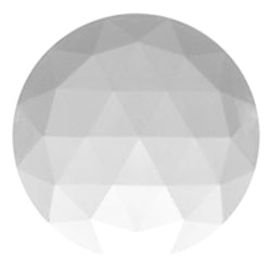Jewel Faceted Round  25mm  Crystal Clear - Stained Glass Express 