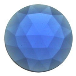 Jewel Faceted Round 25mm Dark Blue - Stained Glass Express 