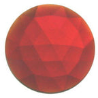 Jewel Faceted  Round  25mm Red - Stained Glass Express 