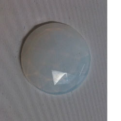 Jewel Faceted Round 25mm White Opal - Stained Glass Express 