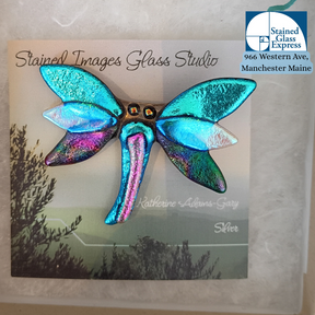 Katherine Adams-Gary Dichroic Dragonfly Pendant
