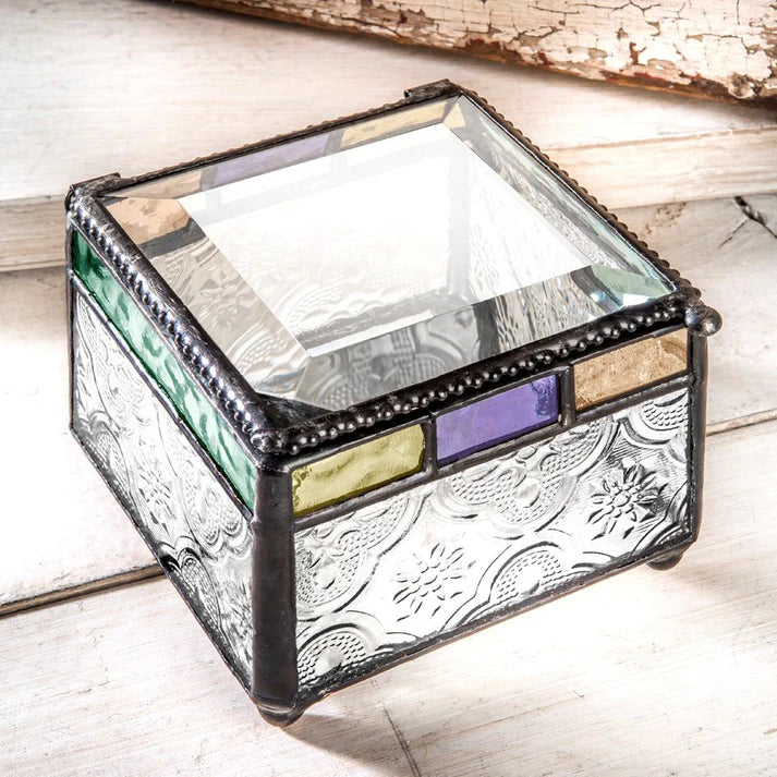 Keepsake Box, Vintage Glass