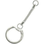 Key Chain White  Pkg of 12 - Stained Glass Express 